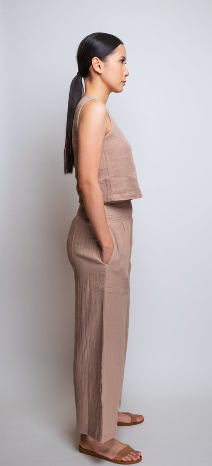 Cotton Muslin Cropped Tank Top image 3
