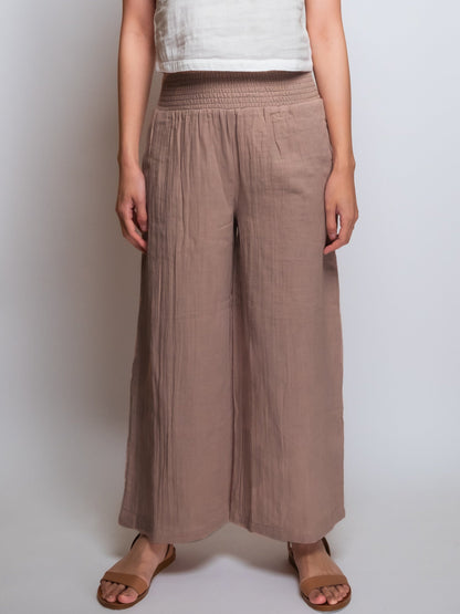 Cropped Cotton Muslin Pant image 2
