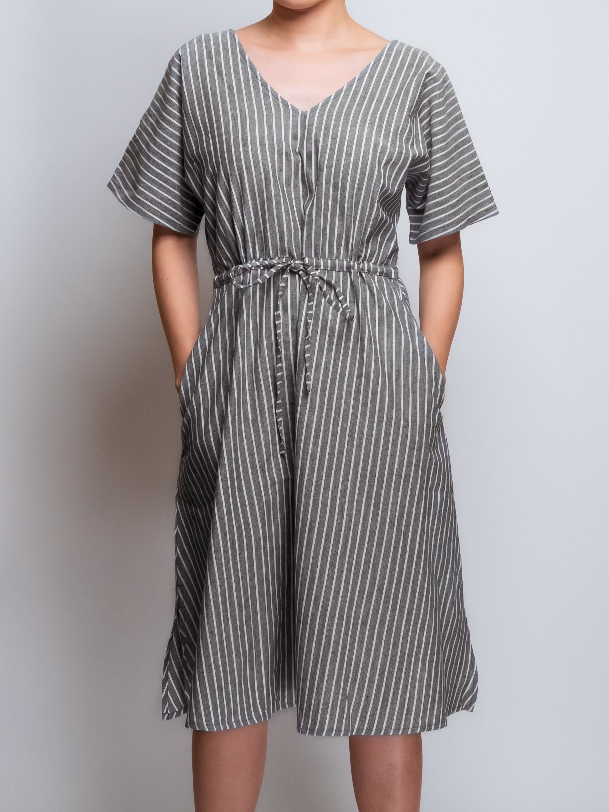 Kimono-Style V-Neck Dress image 0