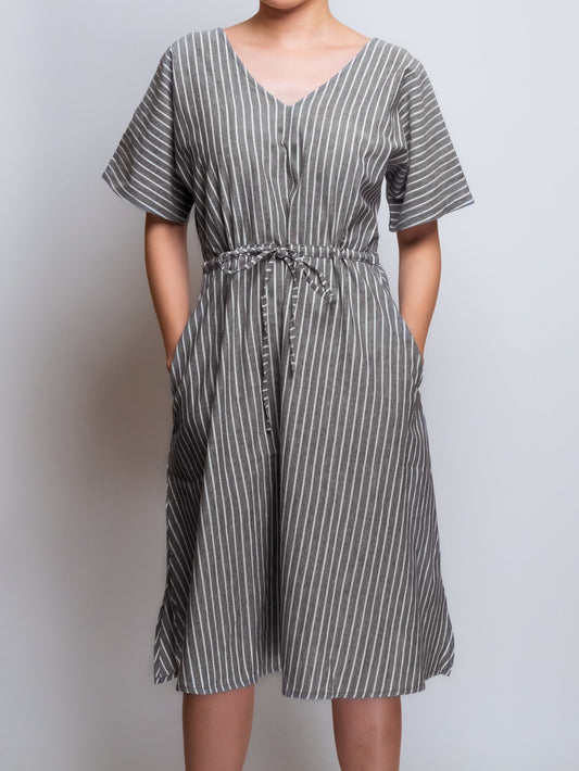 Kimono-Style V-Neck Dress image 0