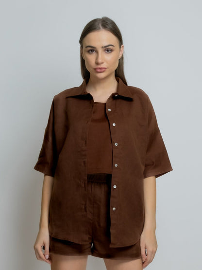 Linen Oxford Shirt image 0