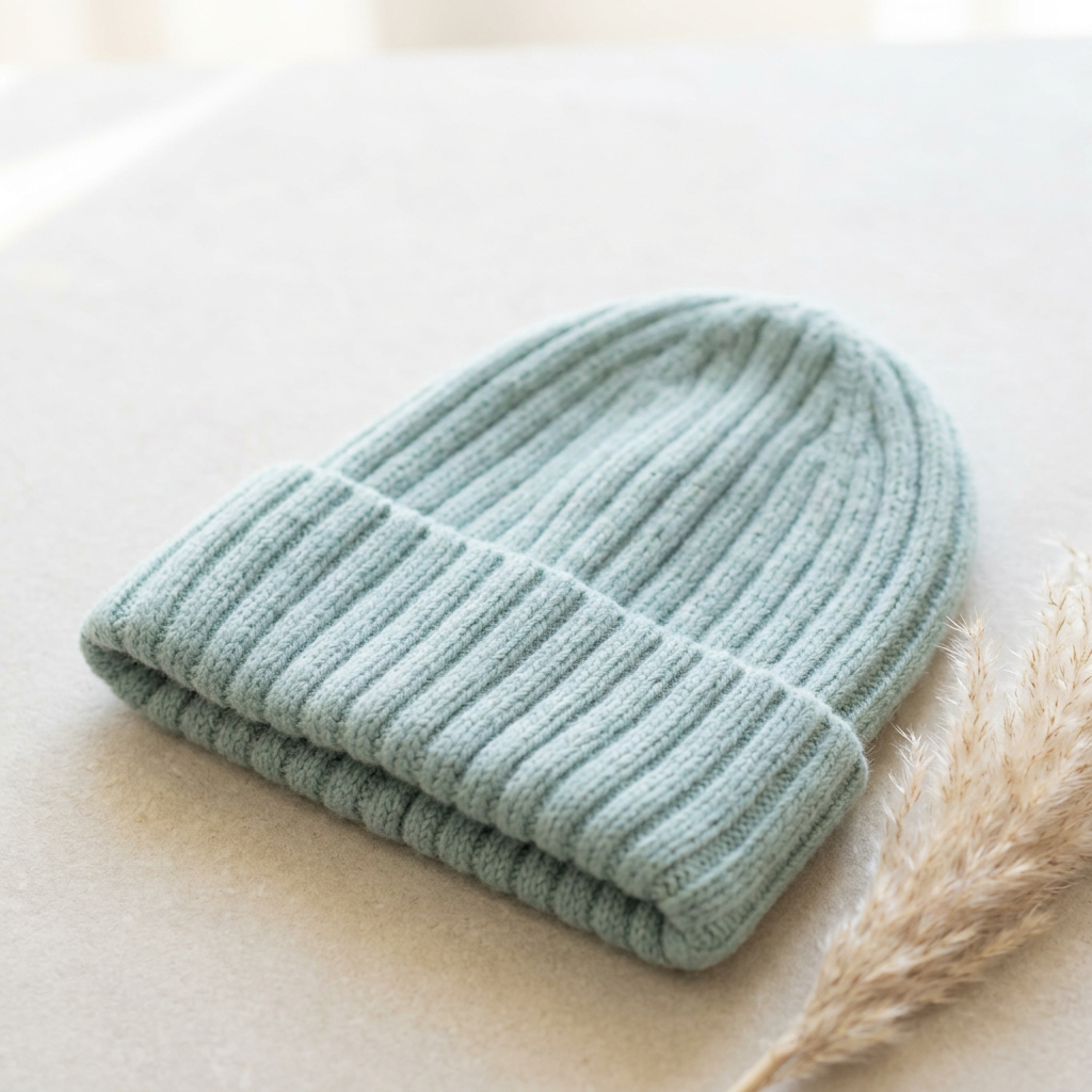 Camerina Tall Ribbed Knit Beanie