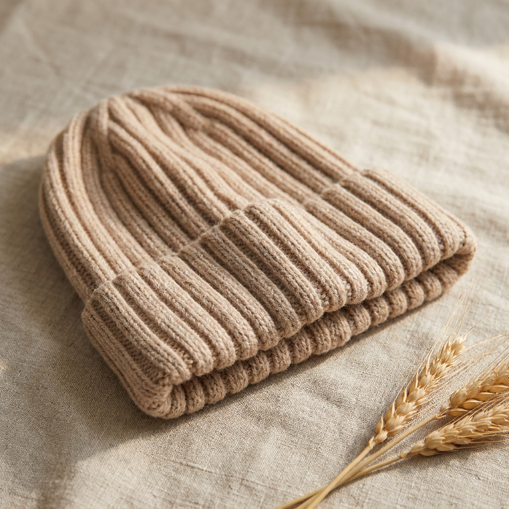 Camerina Tall Ribbed Knit Beanie