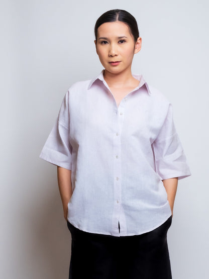 Linen Oxford Shirt image 8