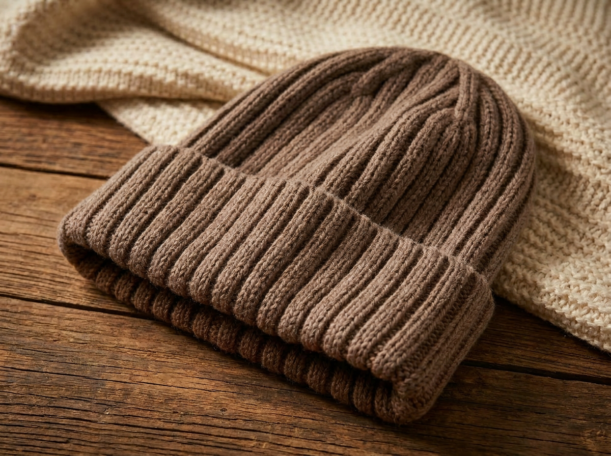 Camerina Tall Textured Ribbed Knit Beanie