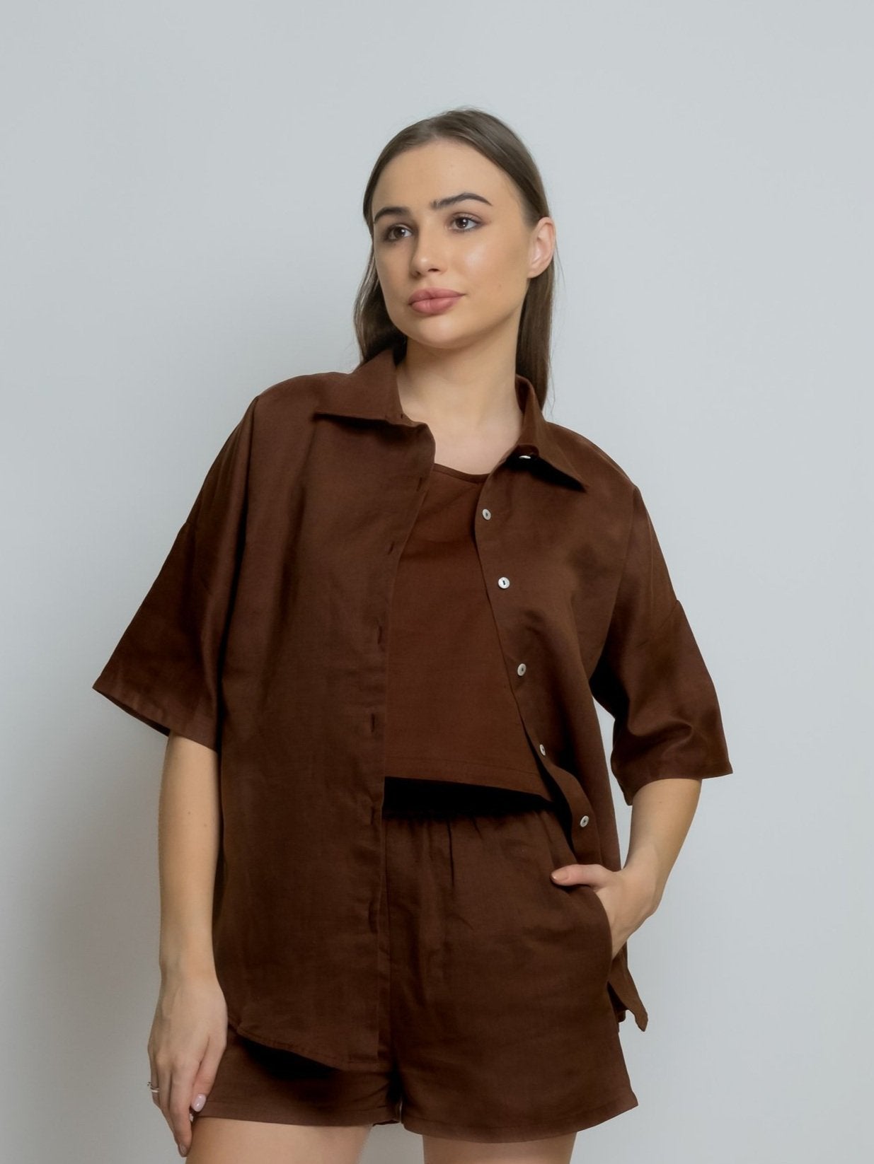 Linen Oxford Shirt image 1