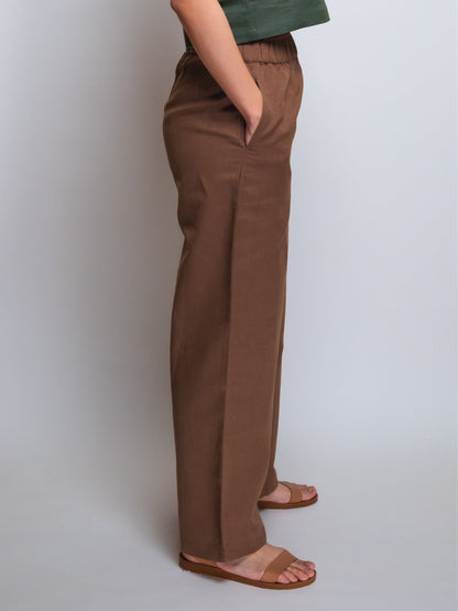 Linen Ankle-Cropped Pant image 8