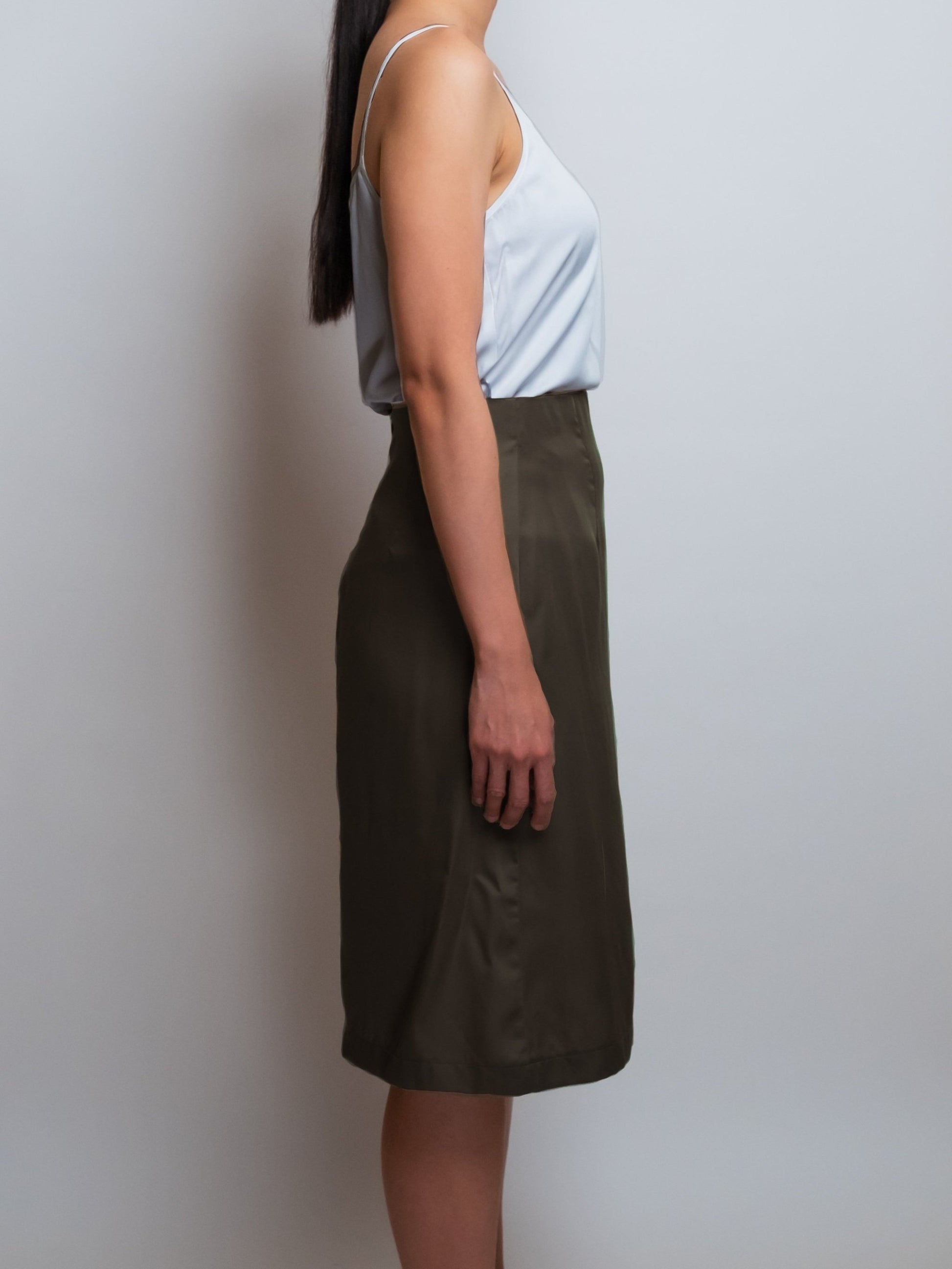 Organic Bamboo Silk Round Neck Camisole: White image 1