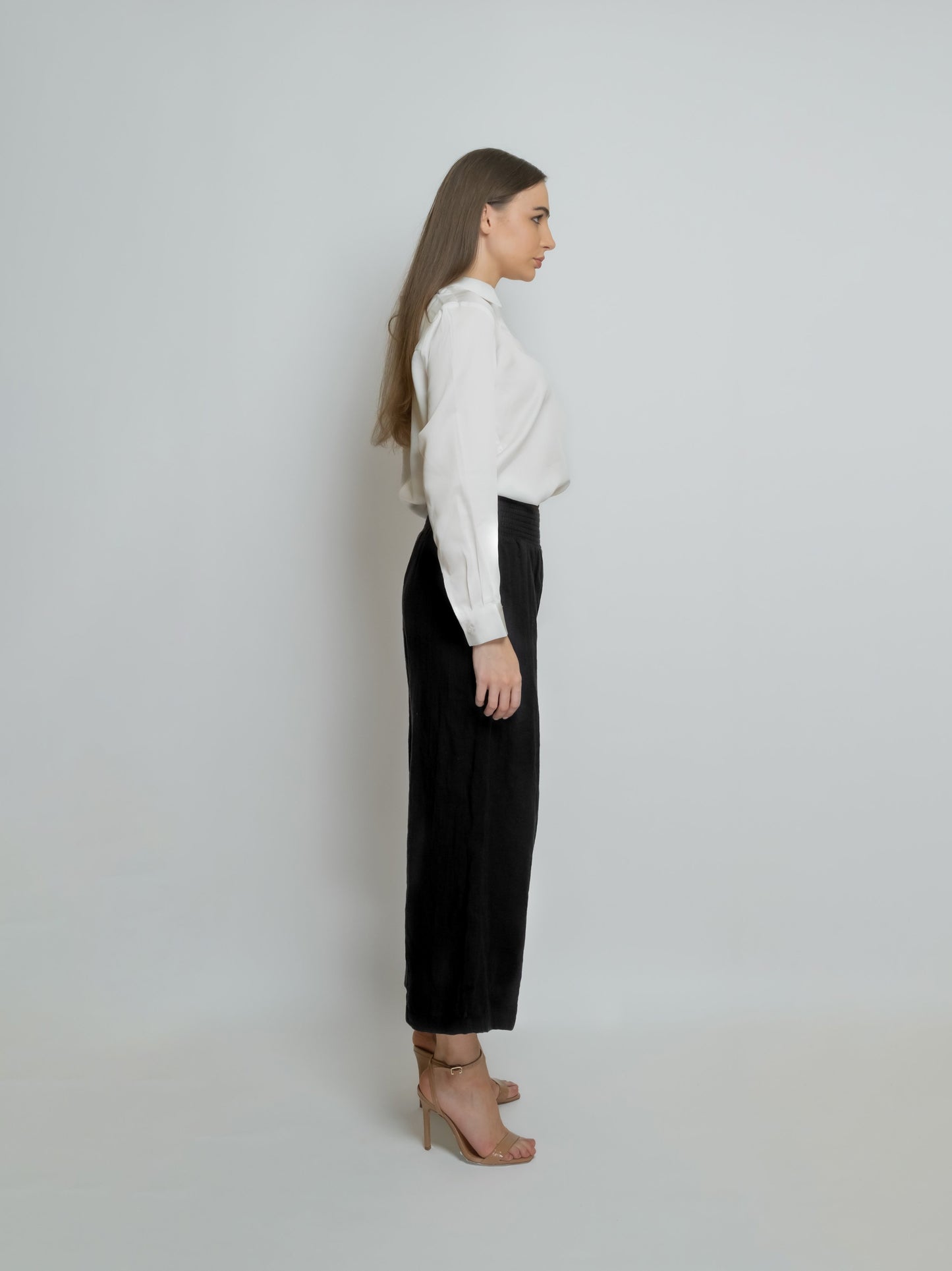 Cropped Cotton Muslin Pant image 7