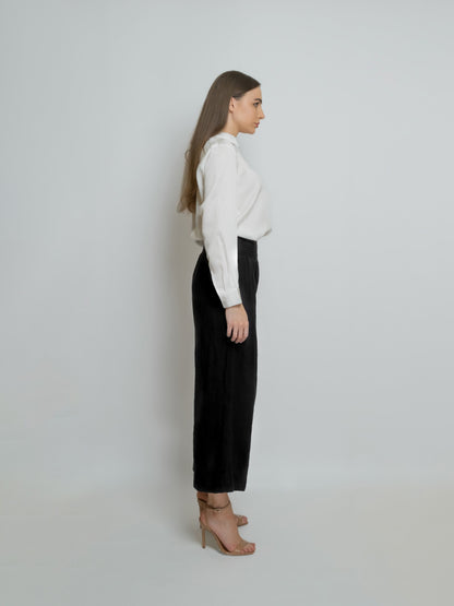 Cropped Cotton Muslin Pant image 7