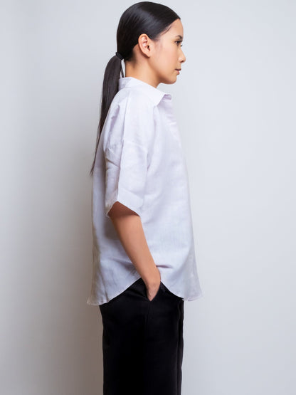 Linen Oxford Shirt image 7