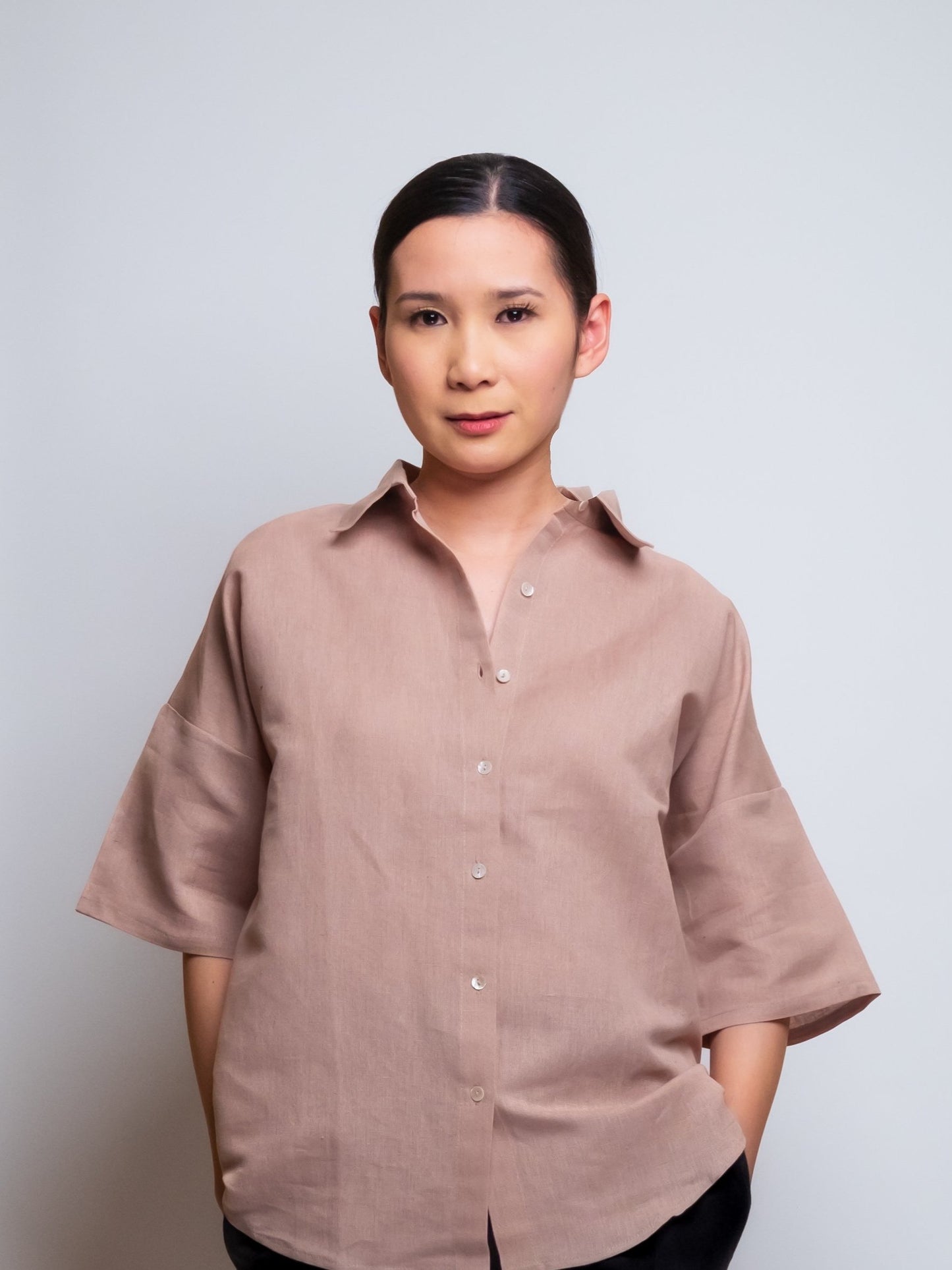 Linen Oxford Shirt image 5