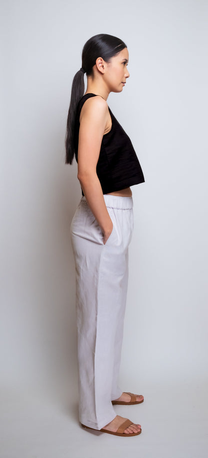 Linen Ankle-Cropped Pant image 22