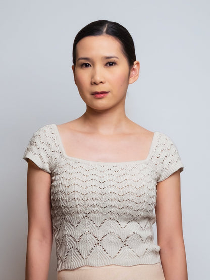 Striped Knit Summer Tee image 3