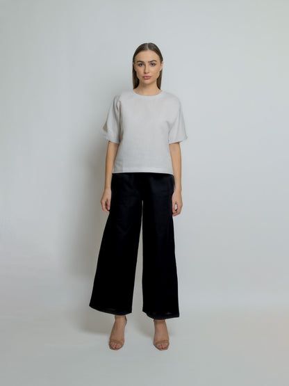 Boxy Linen Tee- Round Neckline image 14