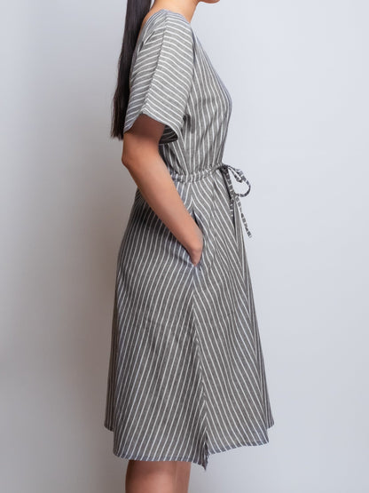 Kimono-Style V-Neck Dress image 1