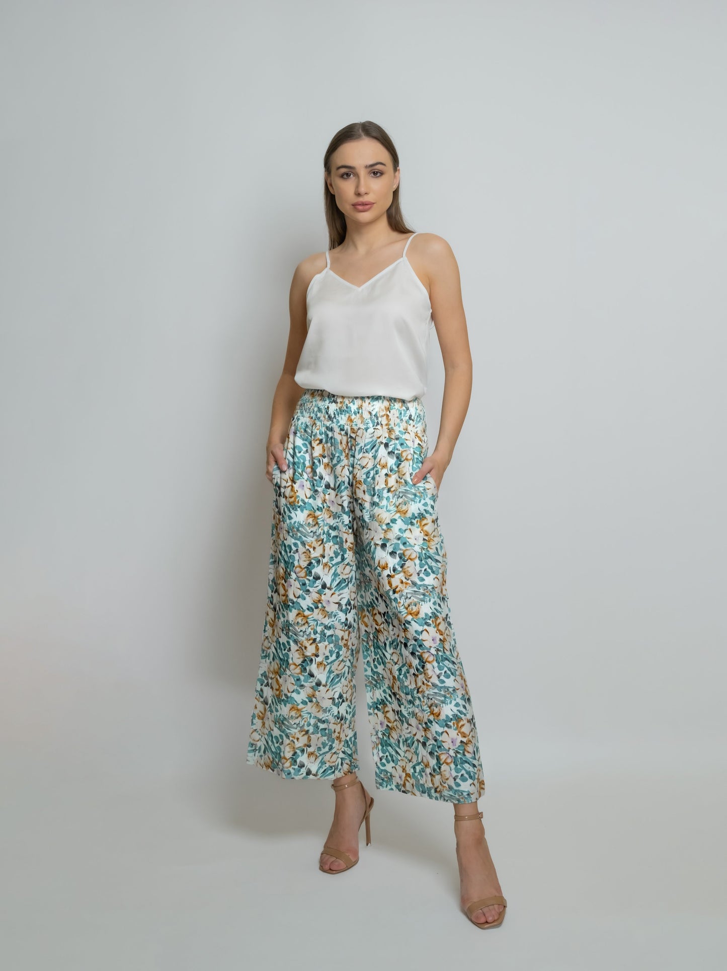 Cropped Cotton Muslin Pant image 9