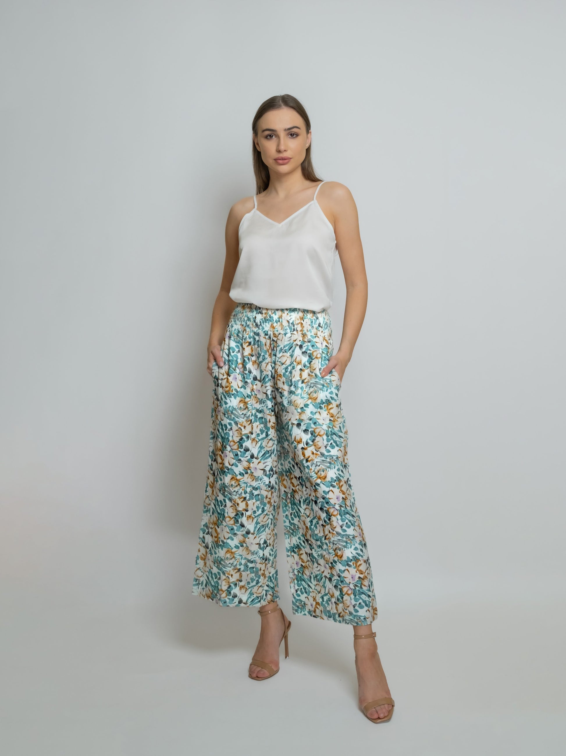 Cropped Cotton Muslin Pant image 9