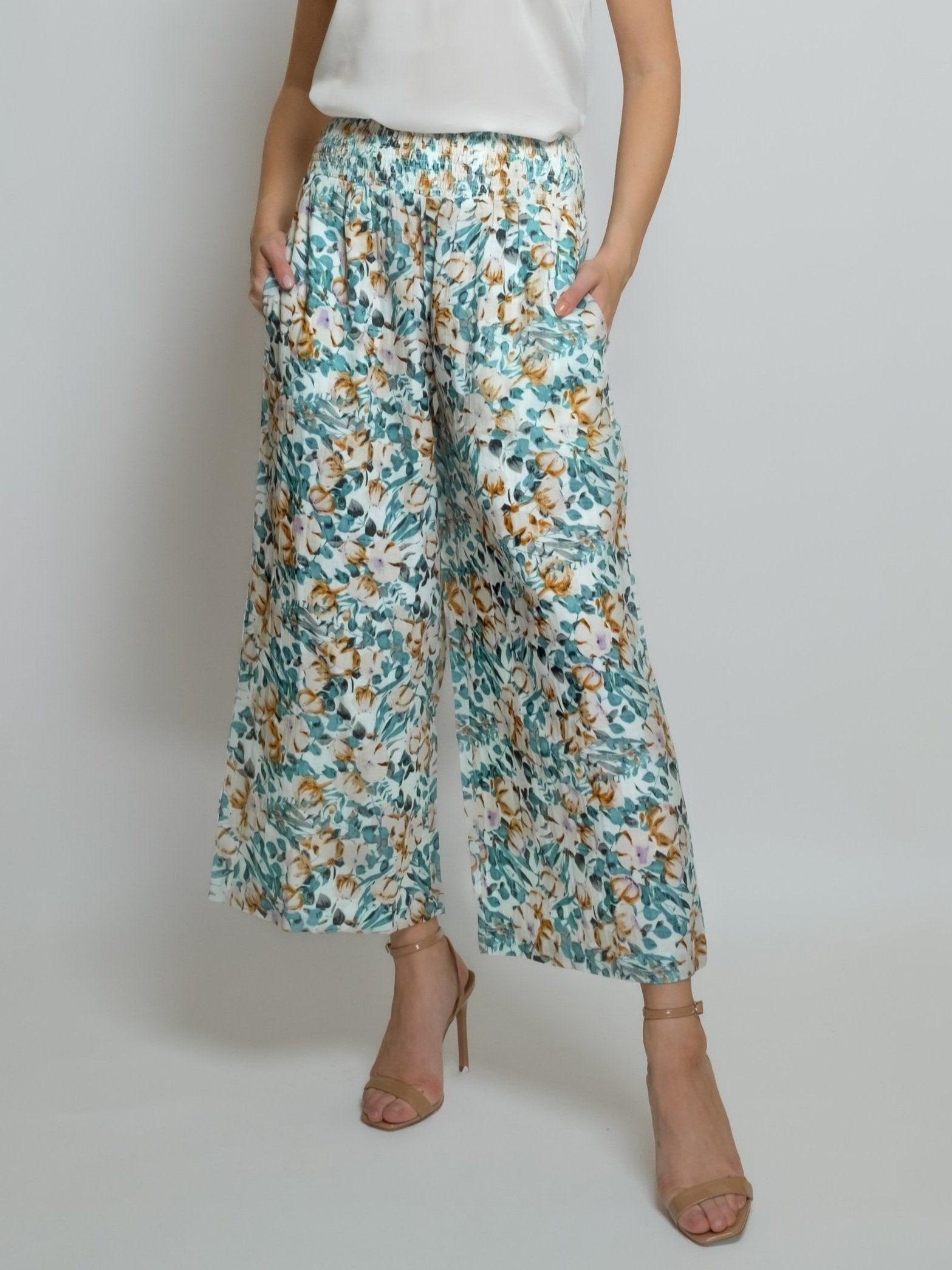 Cropped Cotton Muslin Pant image 0