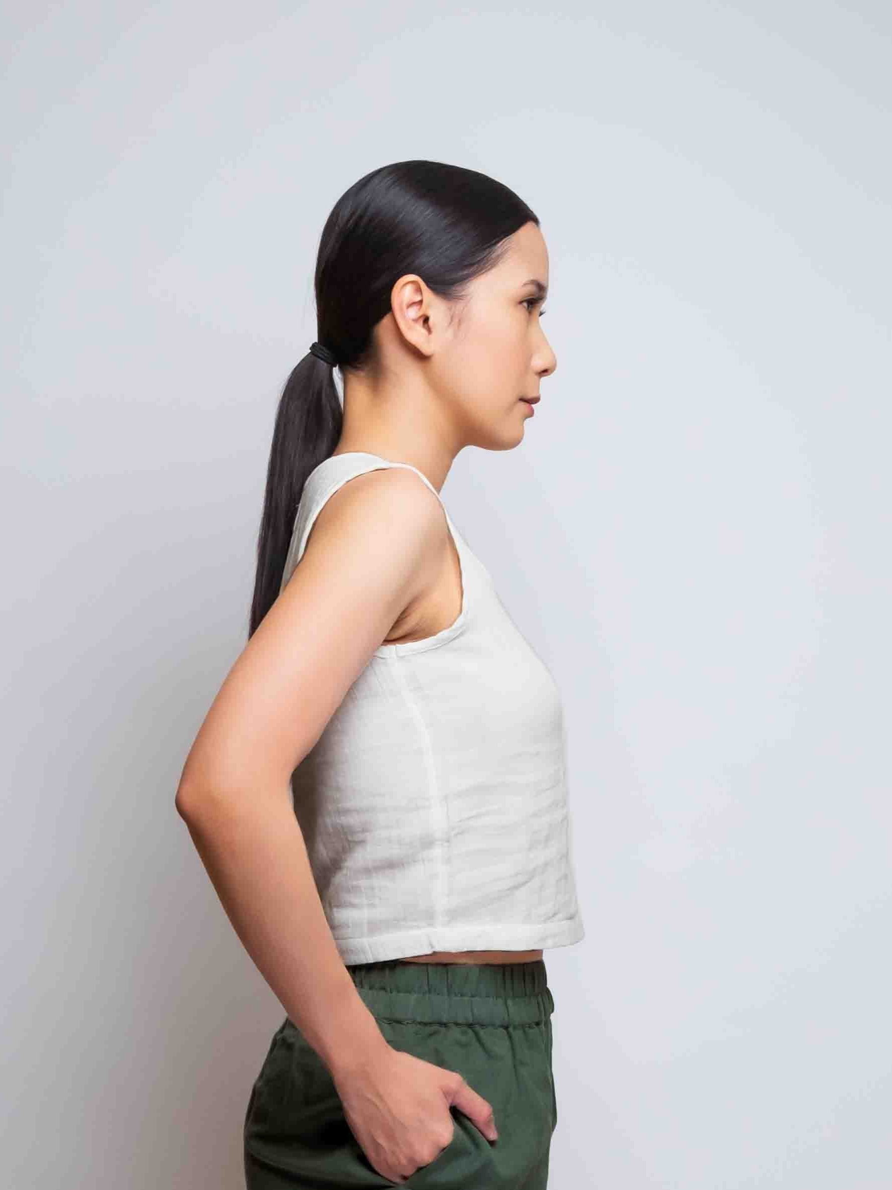 Cotton Muslin Cropped Tank Top image 8