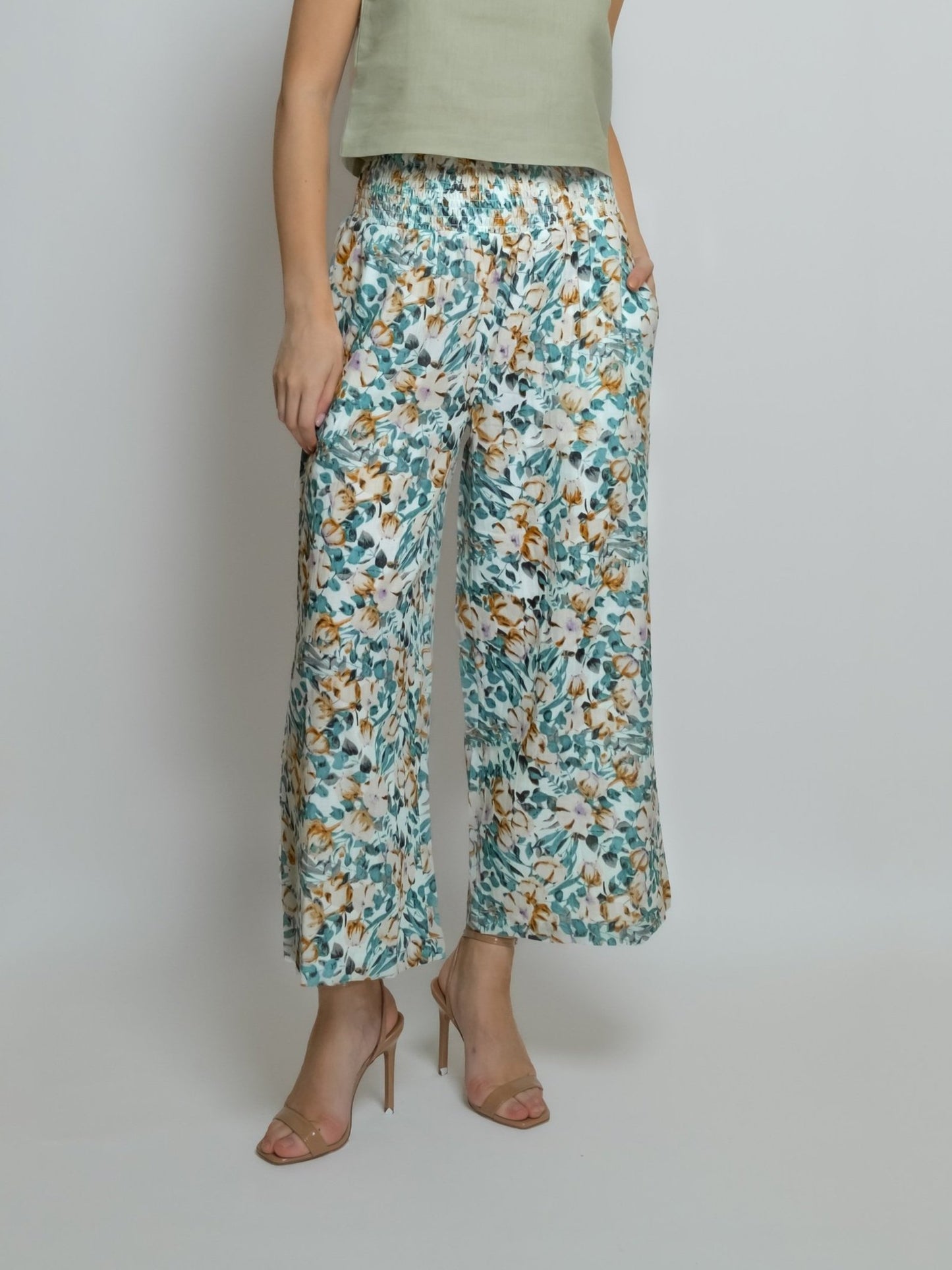 Cropped Cotton Muslin Pant image 8