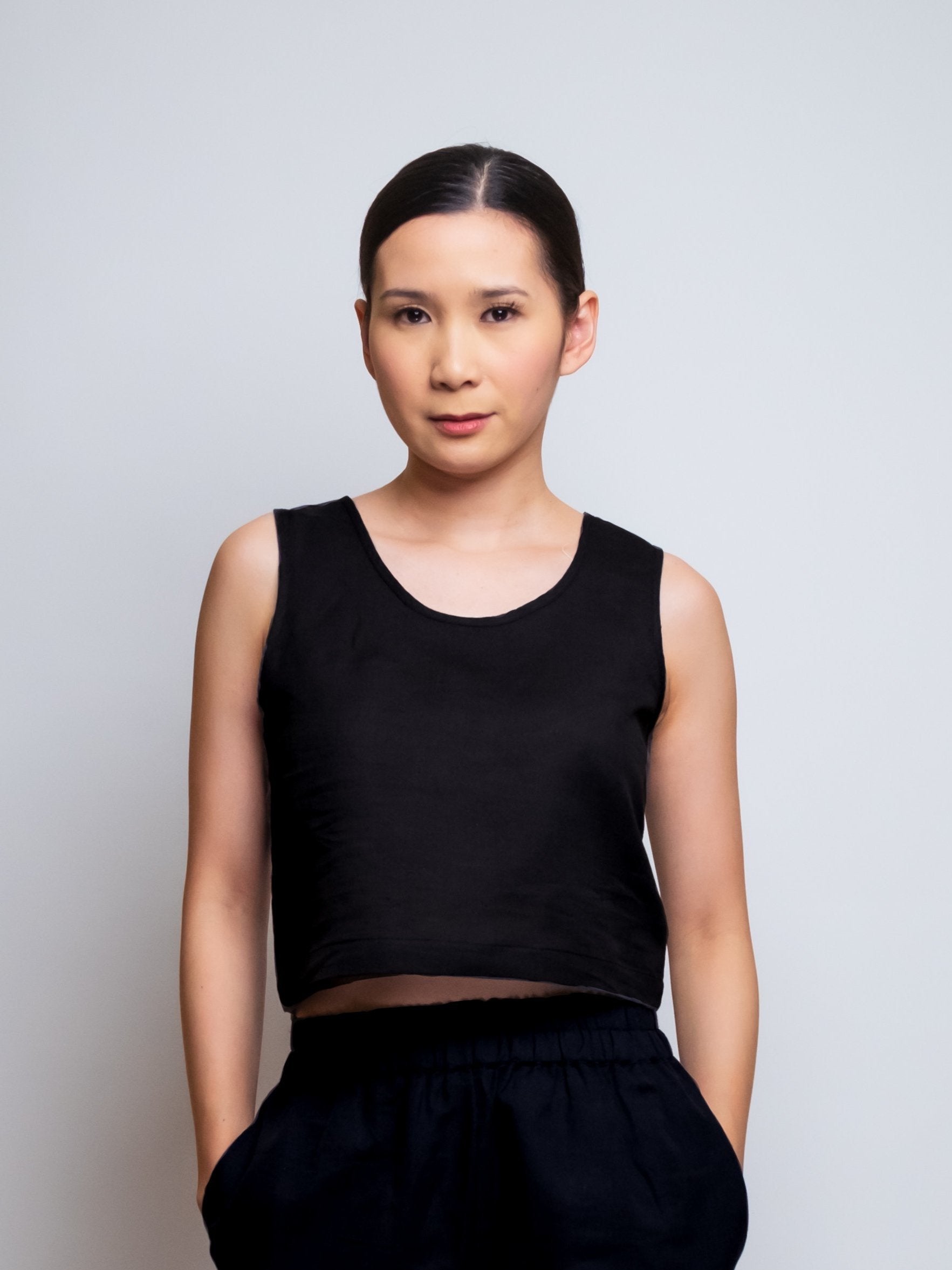 Cotton Muslin Cropped Tank Top image 5