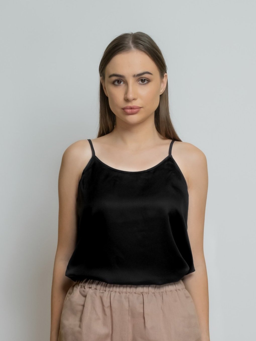 Organic Bamboo Silk Round Neck Camisole image 0