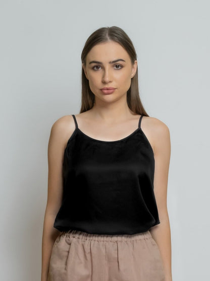 Organic Bamboo Silk Round Neck Camisole image 0
