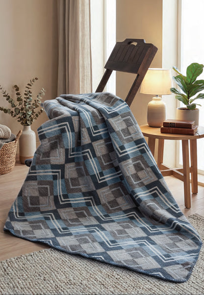 Aviel Cotton Rich modern art blanket