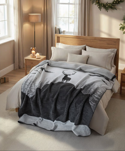 Aviel Cotton Rich modern art blanket