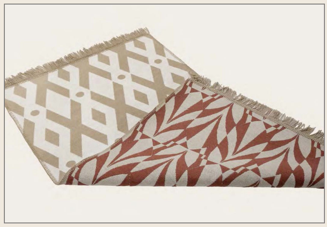 Camerina Indoor Area Rug Double Faced Modern Art