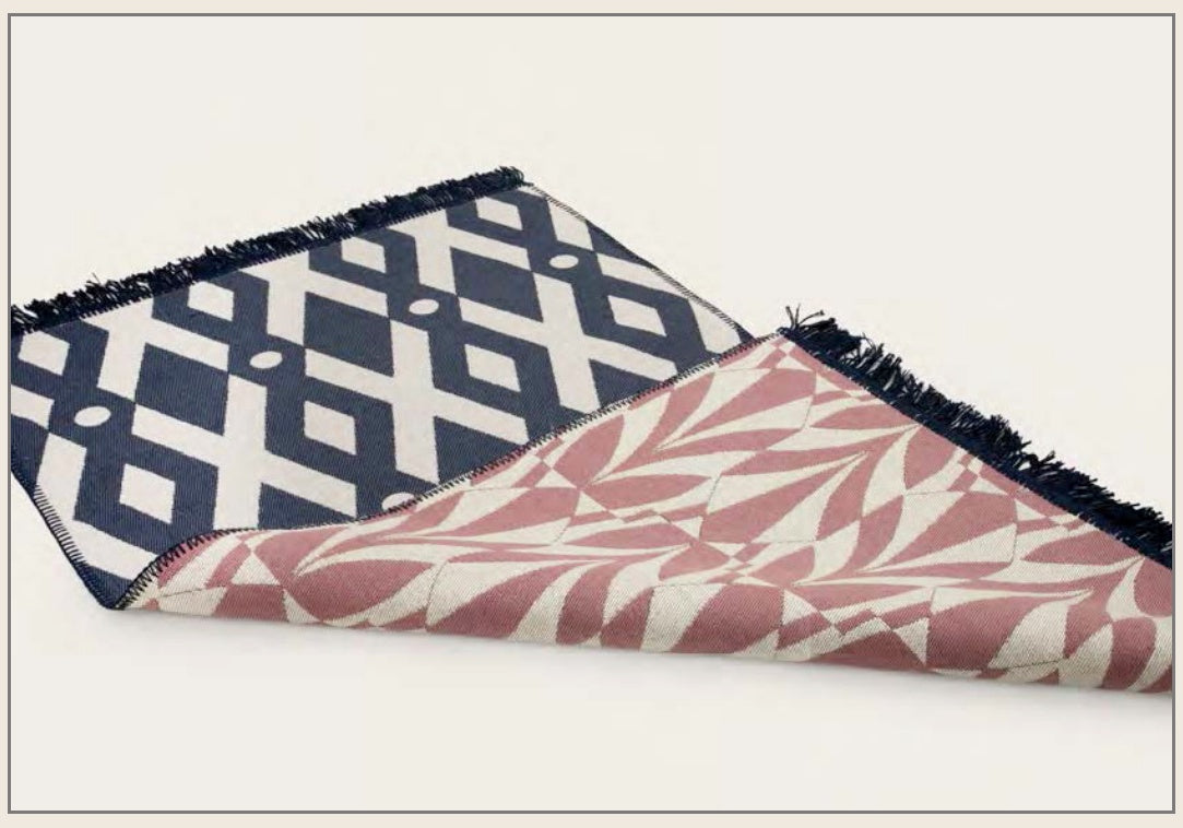 Camerina Indoor Area Rug Double Faced Modern Art