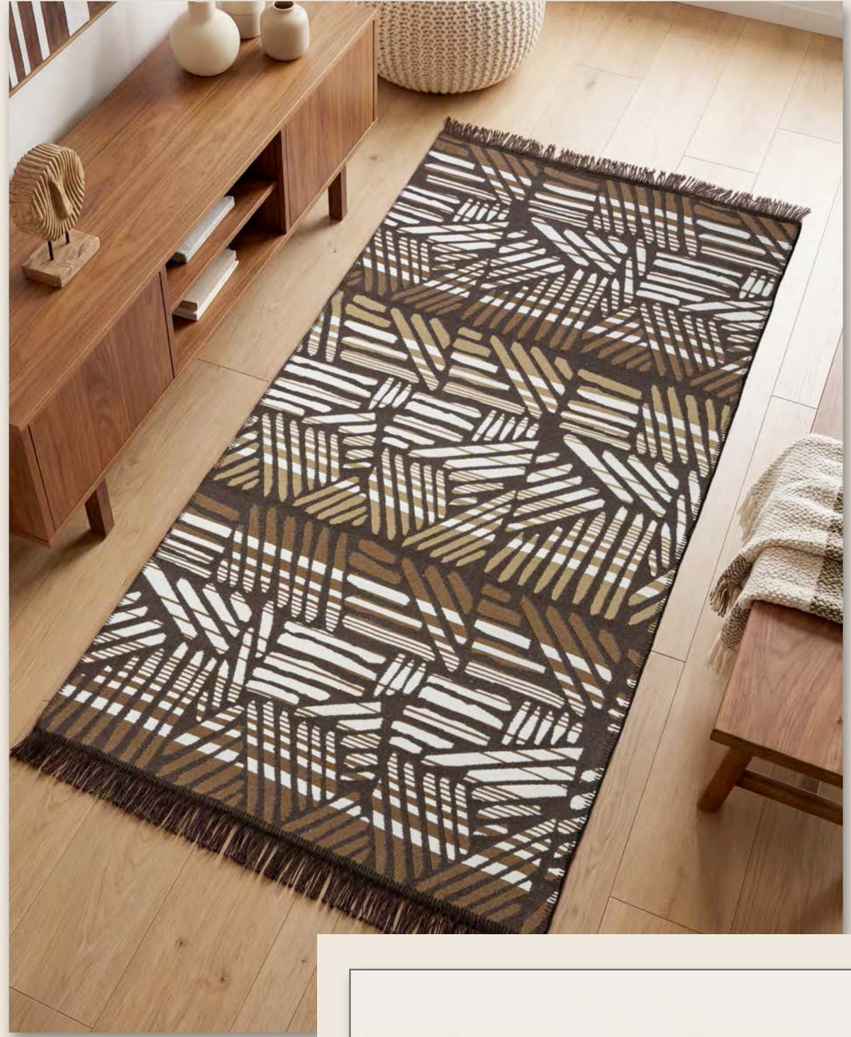 Camerina Indoor Area Rug - Modern Geometric Art - Designed in Toronto, Made in Turkey 