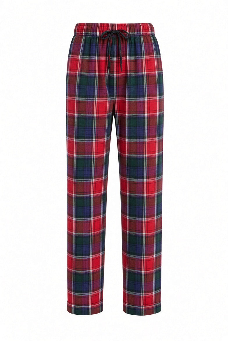 Camerina Unisex 100% Cotton Flannel Pajama Pants | 4 Plaids | Item 112457820