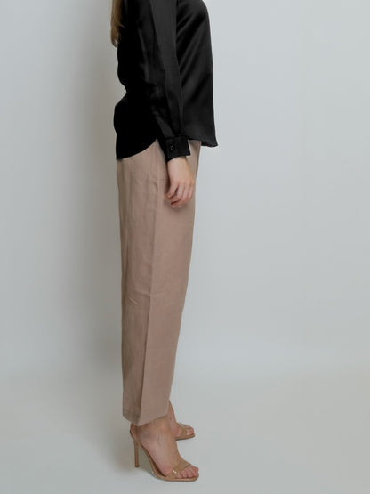 Linen Ankle-Cropped Pant image 5