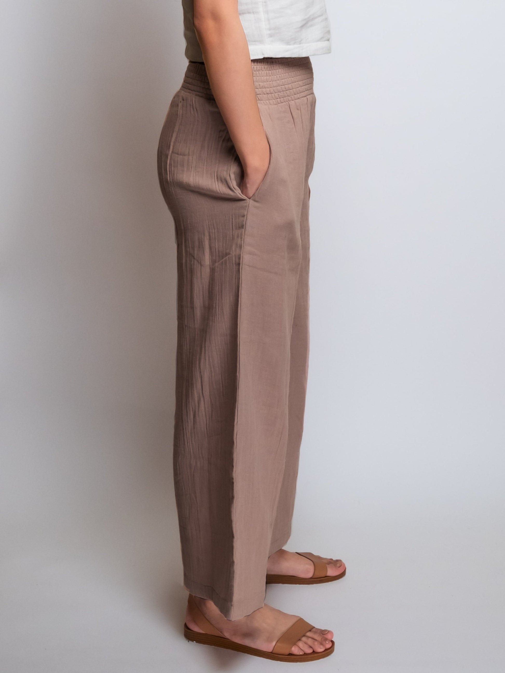 Cropped Cotton Muslin Pant image 13