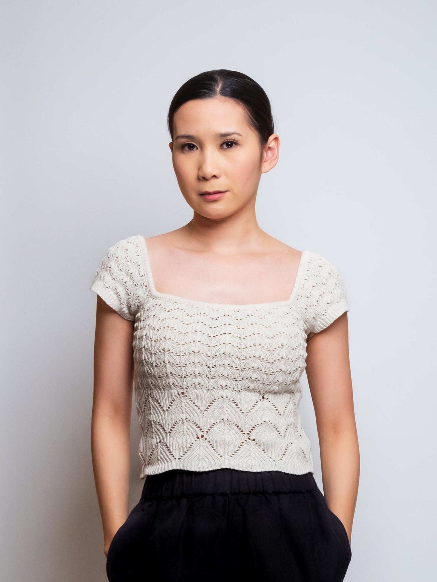 Striped Knit Summer Tee image 1