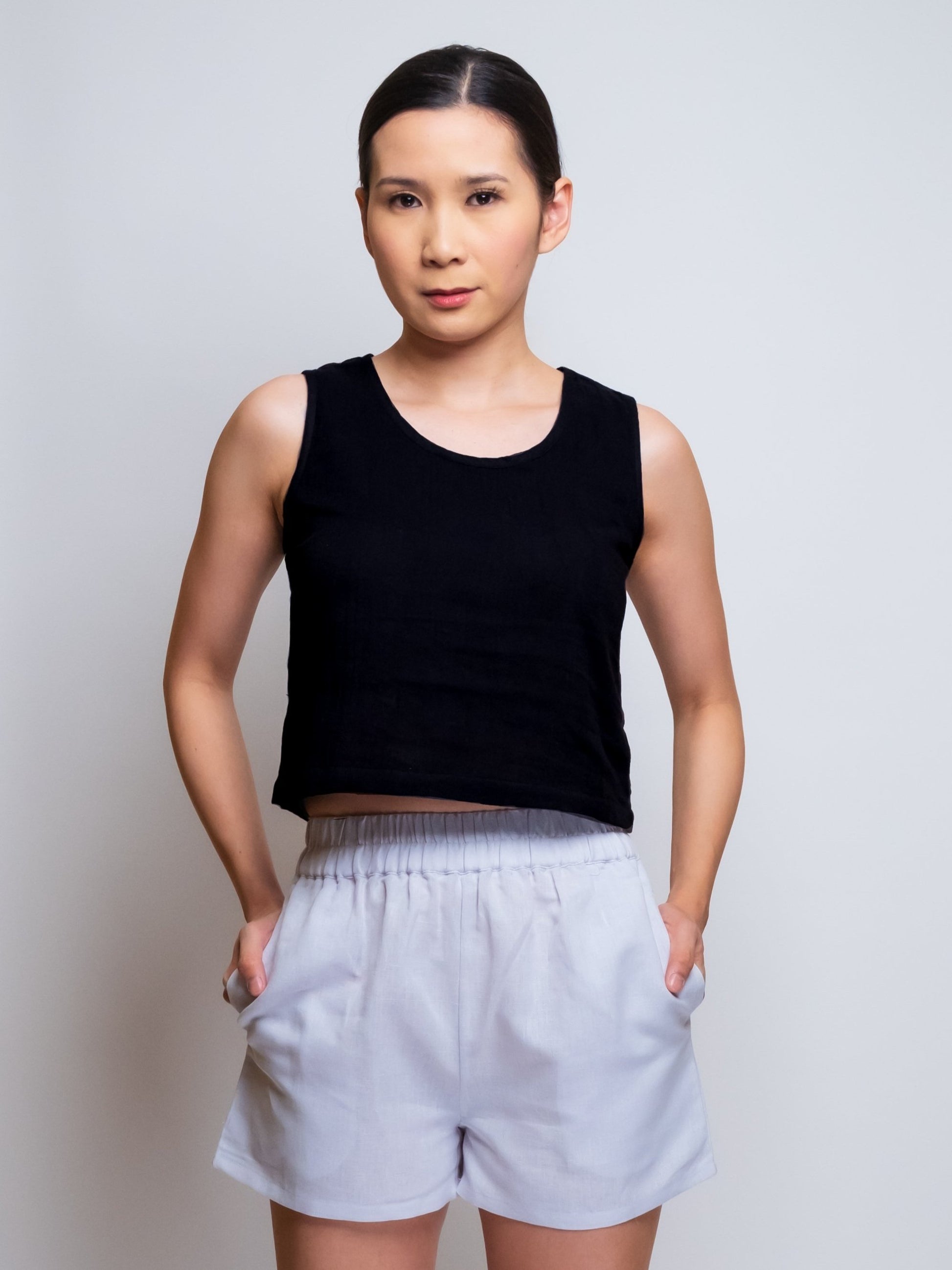 Cotton Muslin Cropped Tank Top image 6