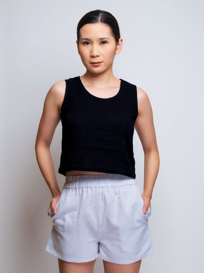 Cotton Muslin Cropped Tank Top image 6