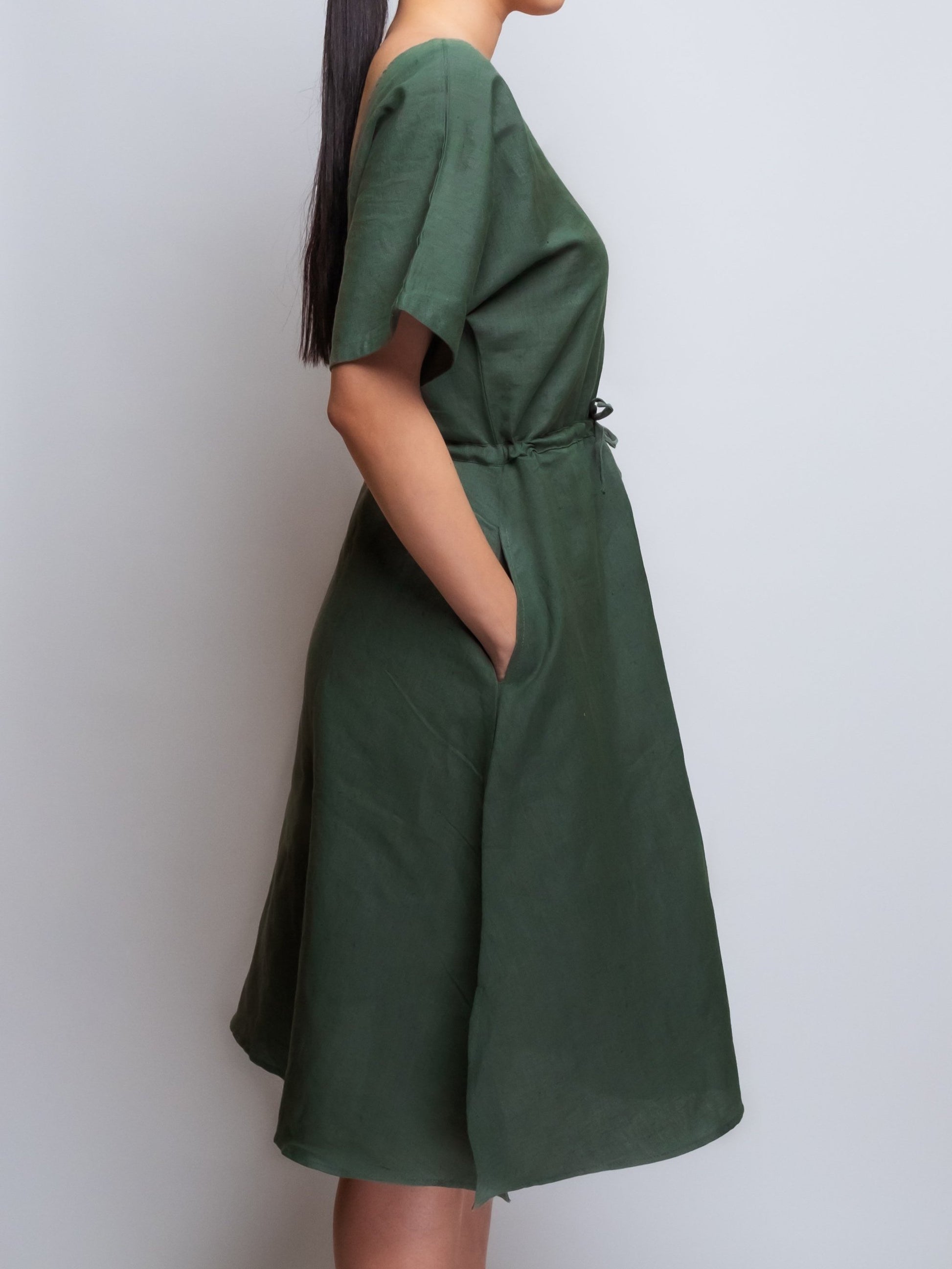 Kimono-Style V-Neck Dress image 4