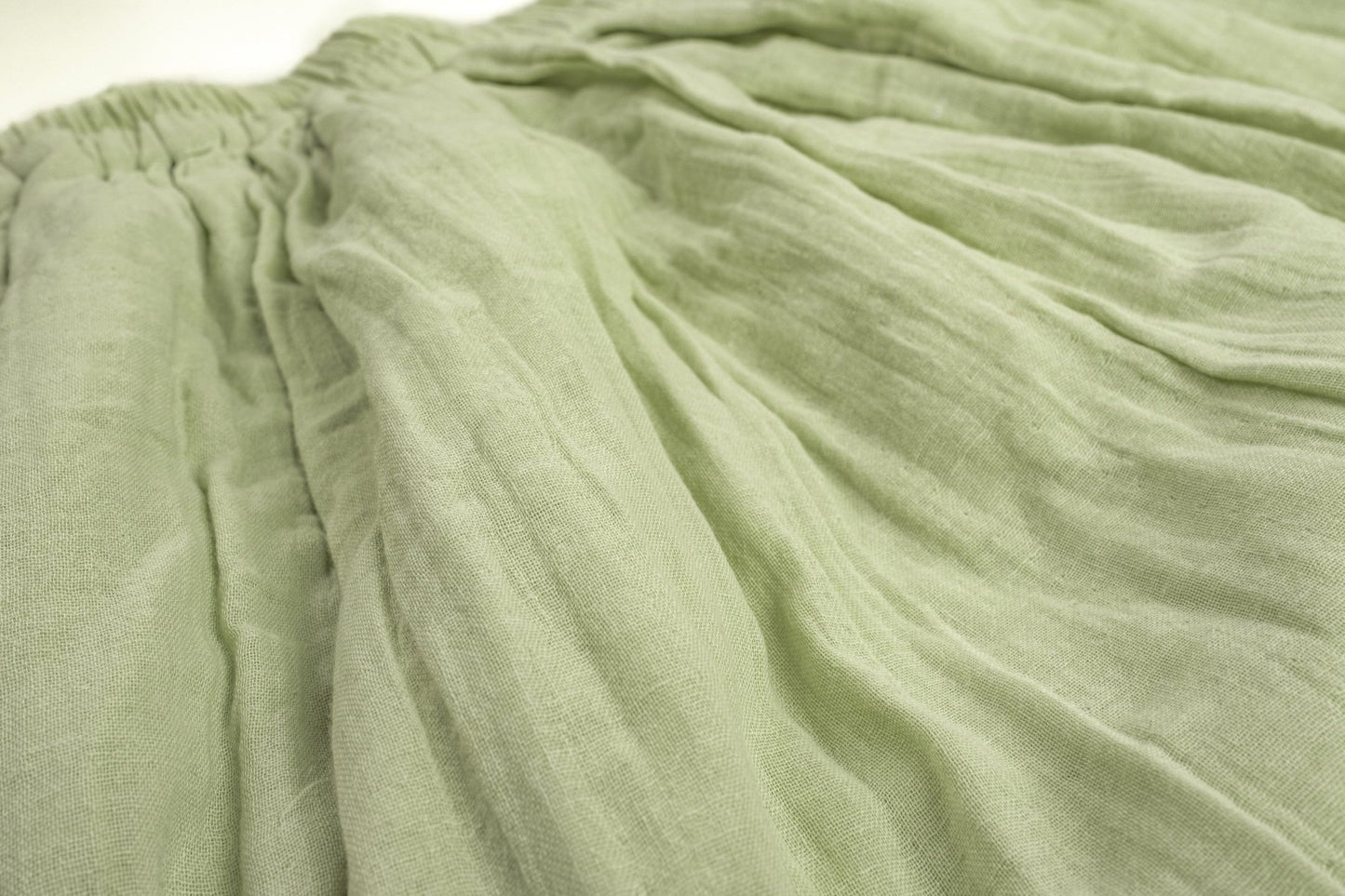 Pleated Cotton Muslin Skirt image 10