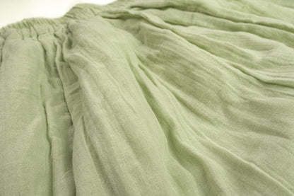 Pleated Cotton Muslin Skirt image 10
