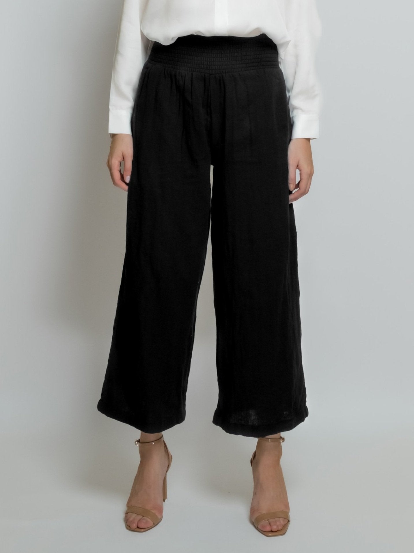 Cropped Cotton Muslin Pant image 3