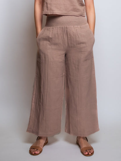 Cropped Cotton Muslin Pant image 12