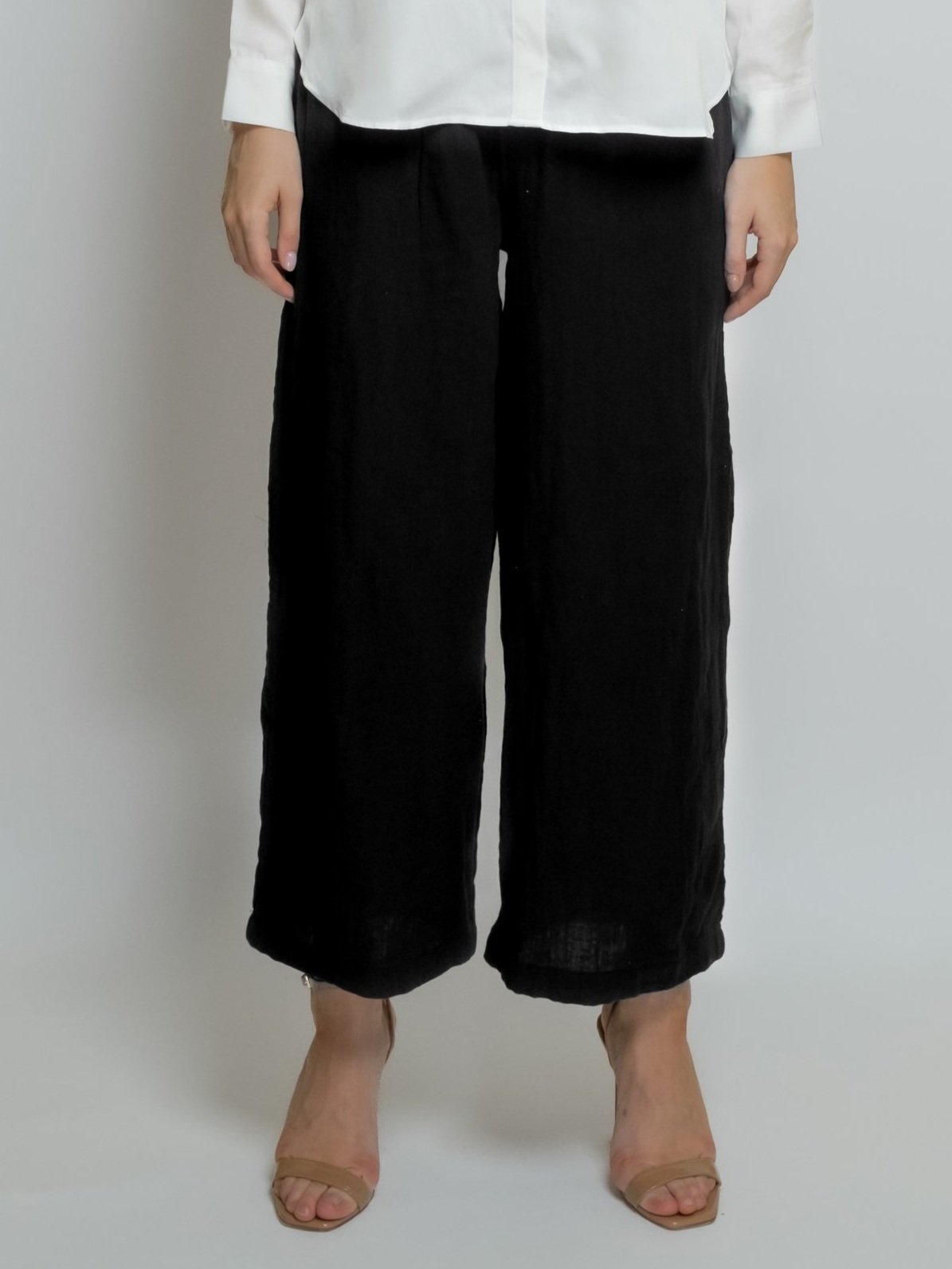Cropped Cotton Muslin Pant image 5