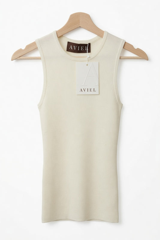 Sculpt Round-Neck Merino Wool Tank Top